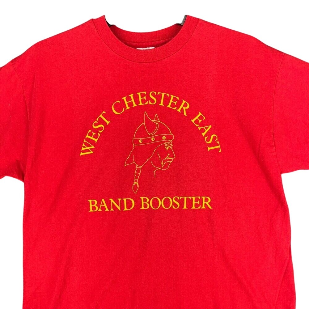 Vintage Single Stitch Shirt West Chester Pennsylvania‎ Marching Band Viking XL